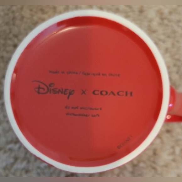 COACH x Disney Collab Red Coffee Mug w/Coach Gift Box - Picture 3 of 6